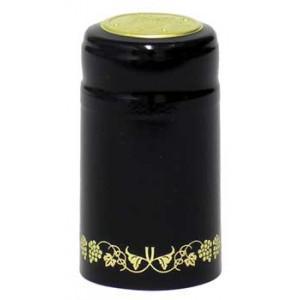 Black/Gold PVC Shrink Capsules (30)