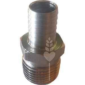 1/2" MPT x 1/2" Barb Stainless