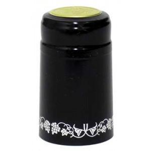 Black/Silver PVC Shrink Capsules (30)