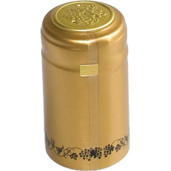 Gold/Black PVC Shrink Capsules (30)