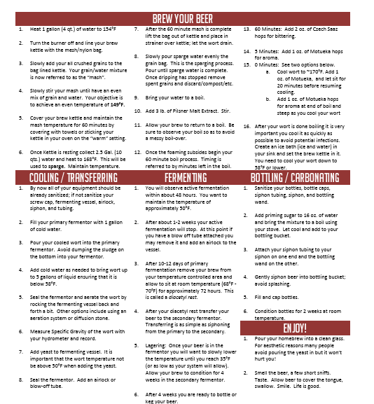 Cerveza Mexican Lager Partial Mash 5 Gallon