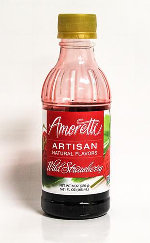 Amoretti Wild Strawberry Artisan Fruit Flavoring 8oz.