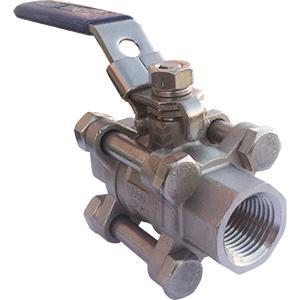 3-Piece Ball Valve Stainless 1/2"