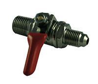 Shutoff Valve w/ Check - 1/4" MFL x 1/4" MPT