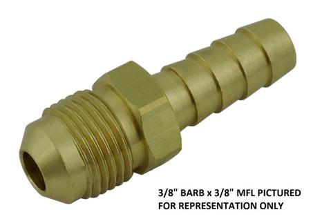 1/4" MFL x 1/4" Barb (Brass)