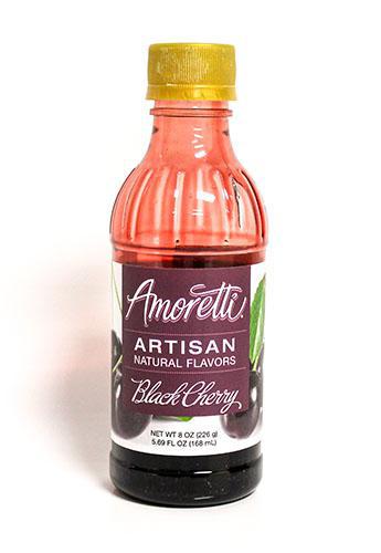 Amoretti Black Cherry Artisan Fruit Flavoring 8oz.